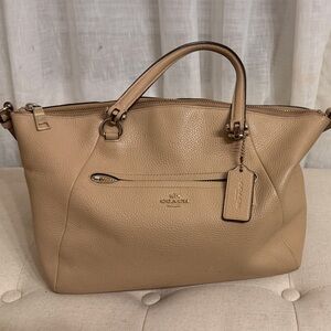 Coach Tan Leather Shoulder Bag